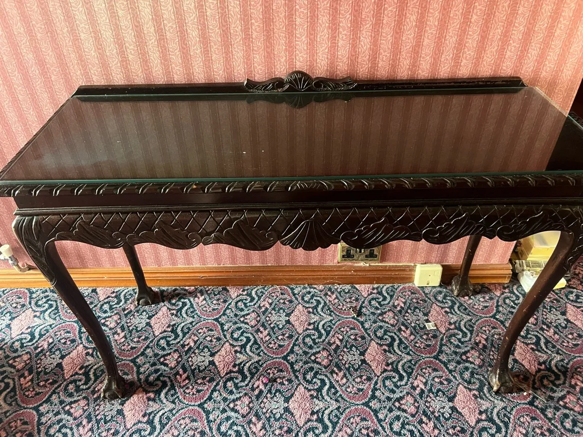 Mahogany hall table - Image 1