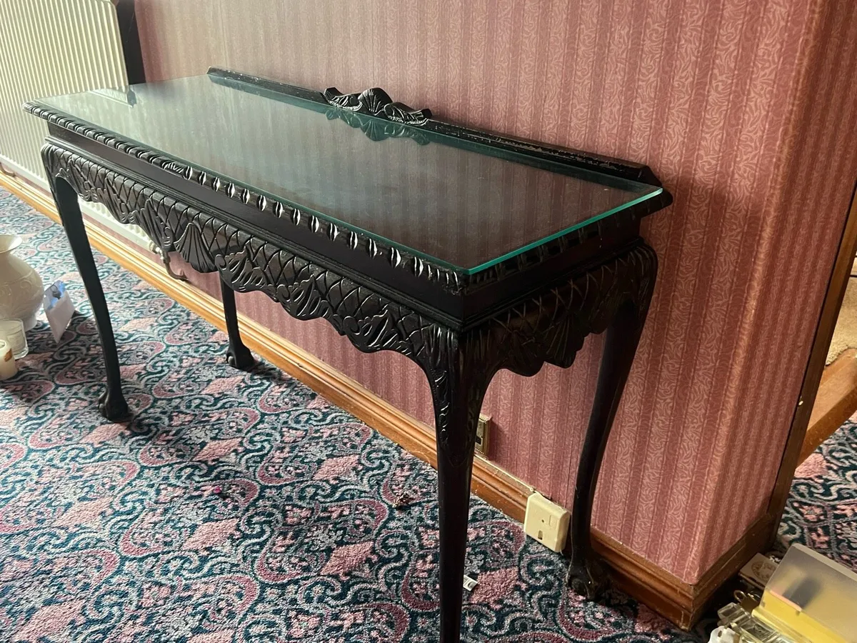 Mahogany hall table - Image 2