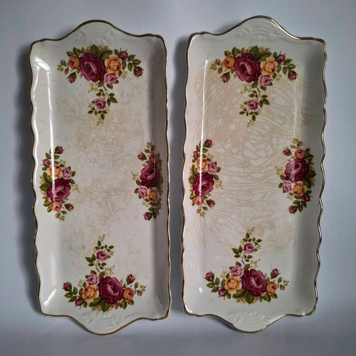 Old Foley Sandwich Plates - Image 1