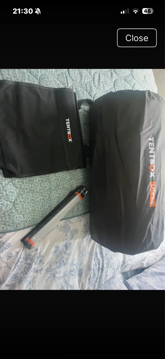Tent box mattress topper ) light , boot bag