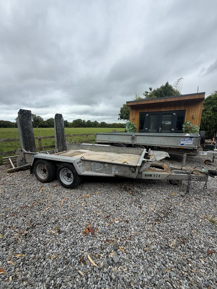 2018 10x5,4 Ifor Williams plant trailer - Image 1