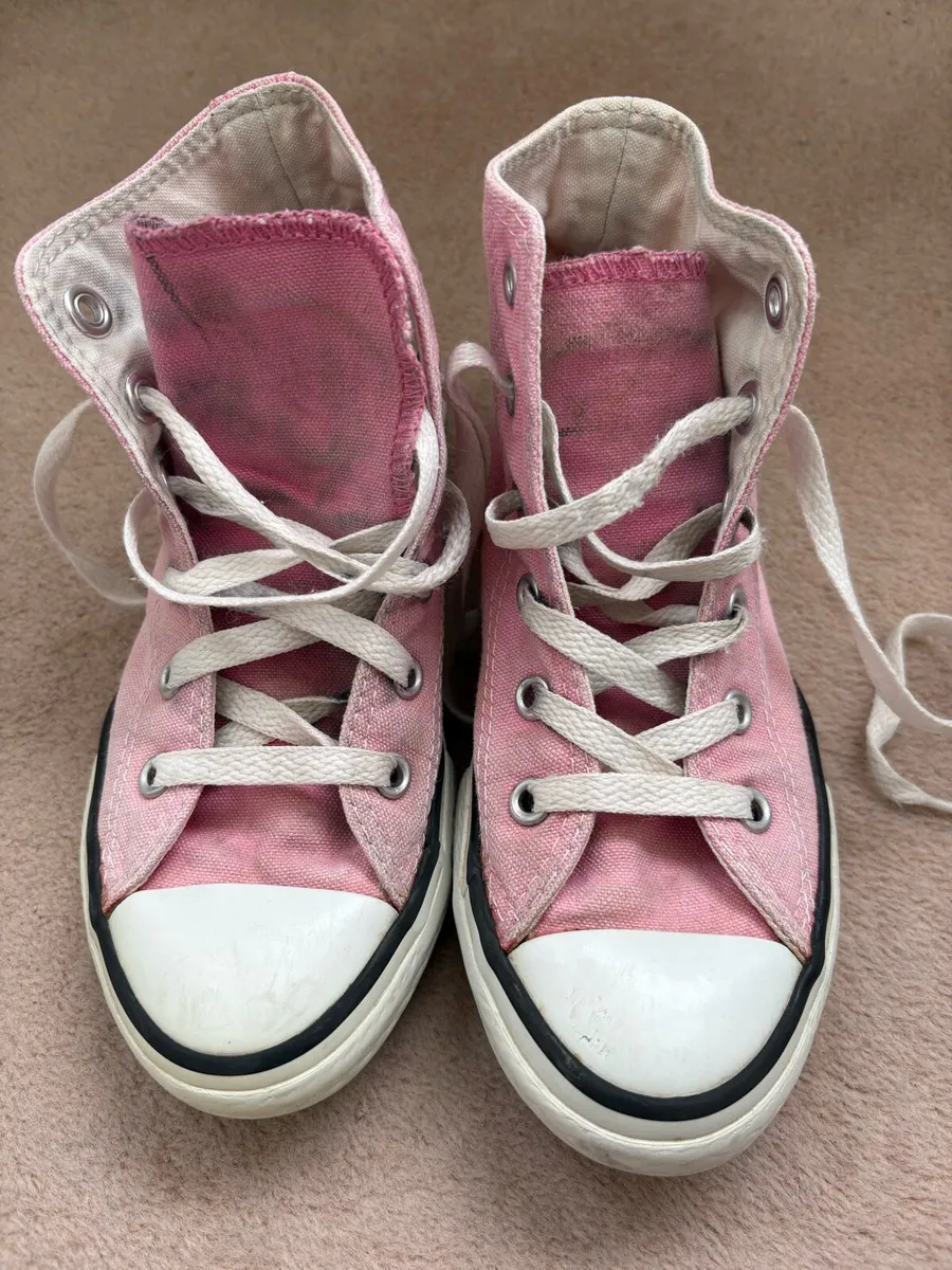 Pink Converse Ankle Boots - Size 13 - Image 1