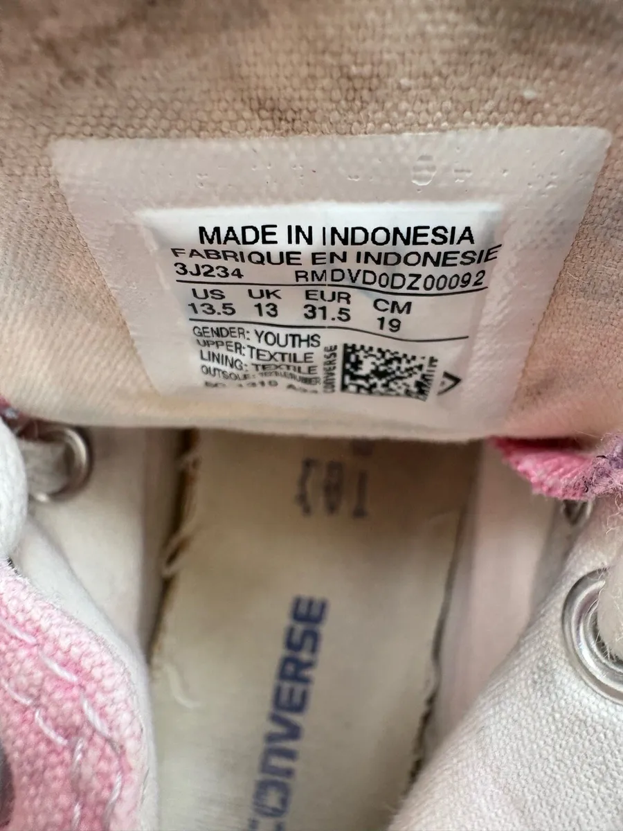Pink Converse Ankle Boots - Size 13 - Image 4