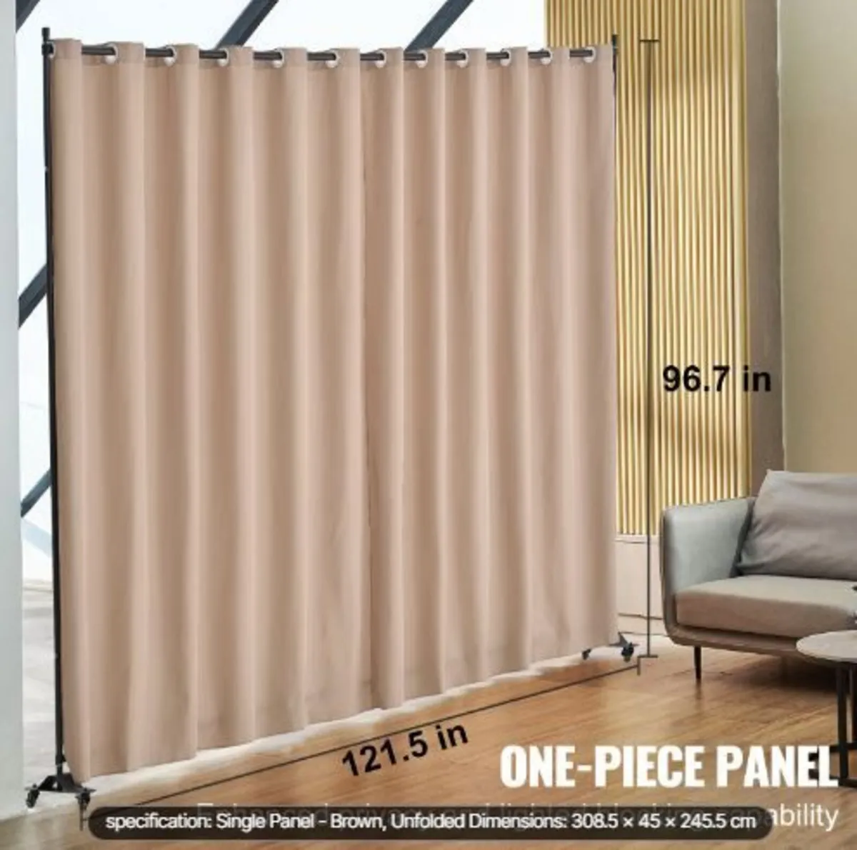 Room Divider, Portable Panel Room - Image 2