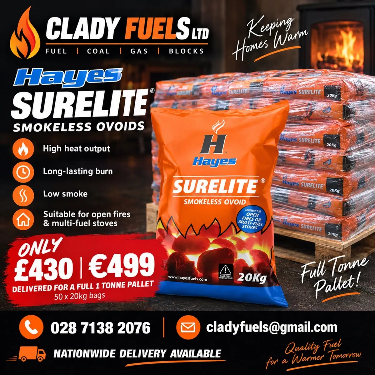 🔥 HAYES SURELITE  – FULL TONNE DELIVERED 🔥