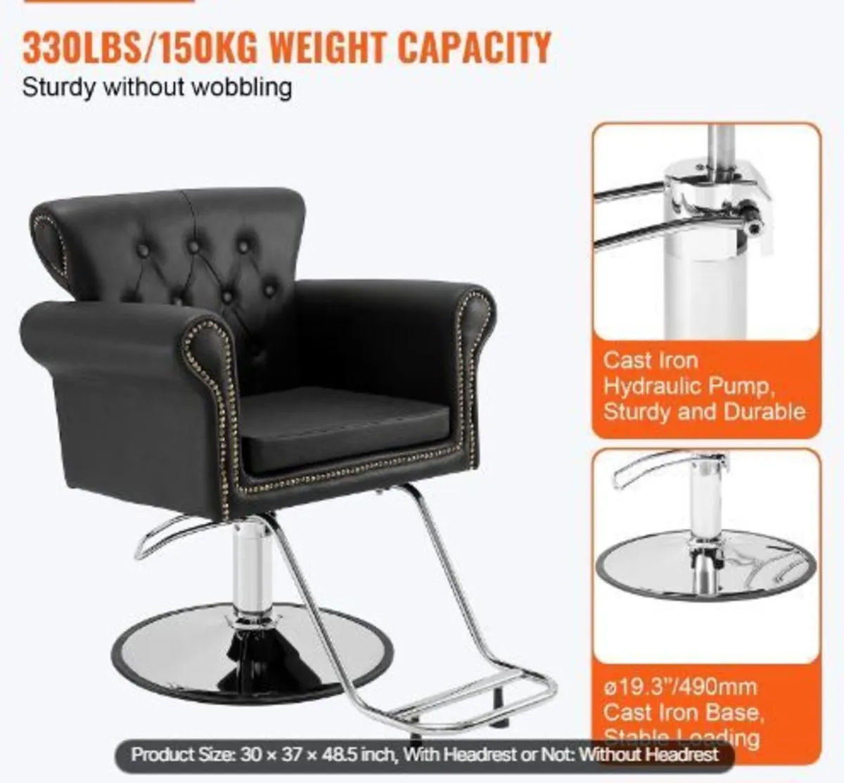 Salon Chair, Barber Chair for Hair Stylist - Image 3