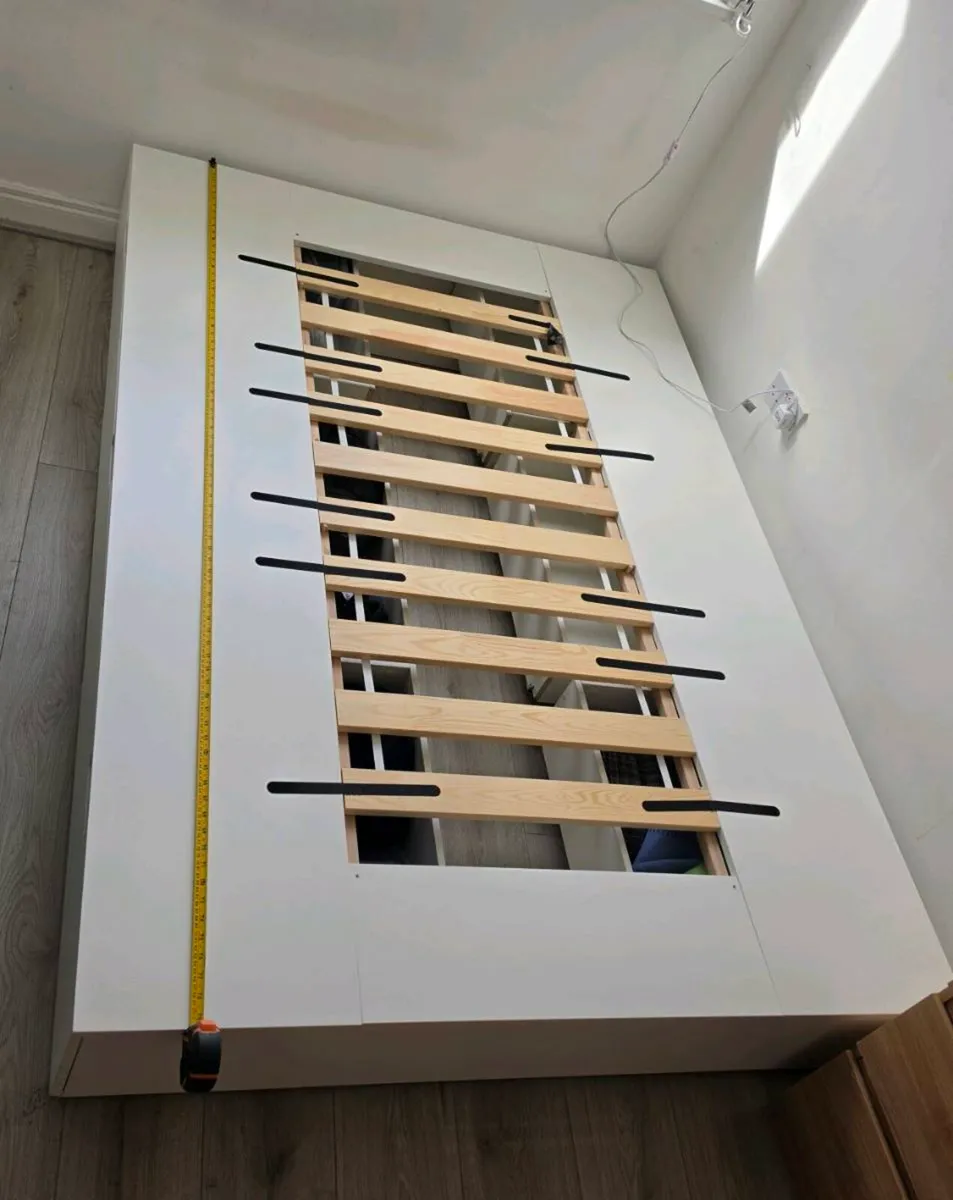 Ikea nordli Double bed frame with 6 drawers