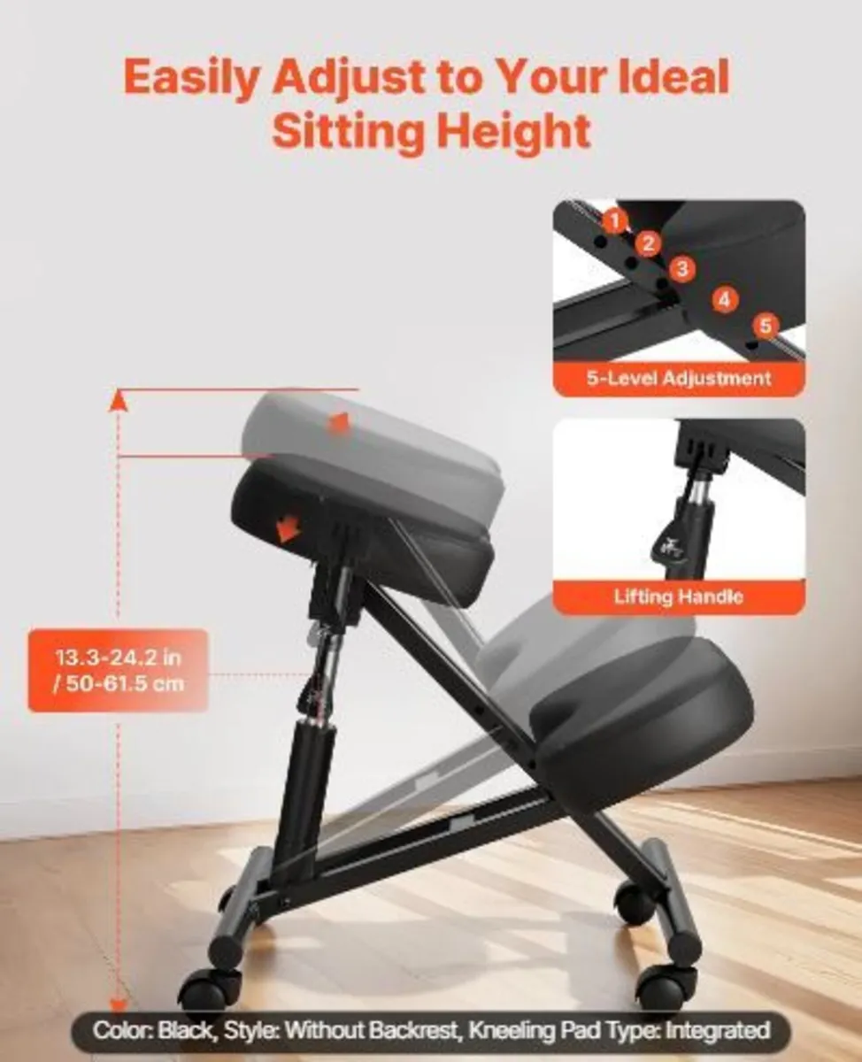 Ergonomic Kneeling Chair with Wheels - Image 4
