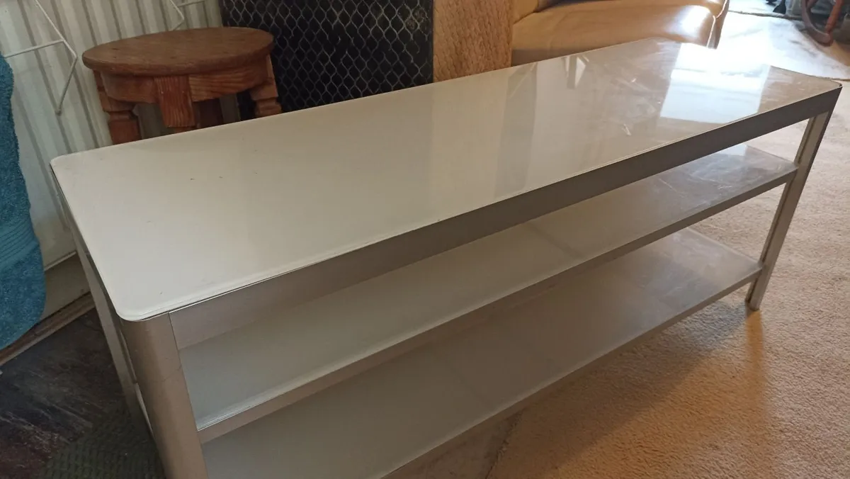 Ikea Gettorp  Glass  Coffee: Table/Tv Stand - Image 2