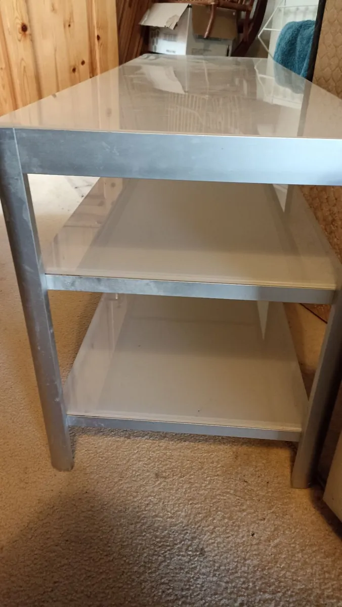 Ikea Gettorp  Glass  Coffee: Table/Tv Stand - Image 1