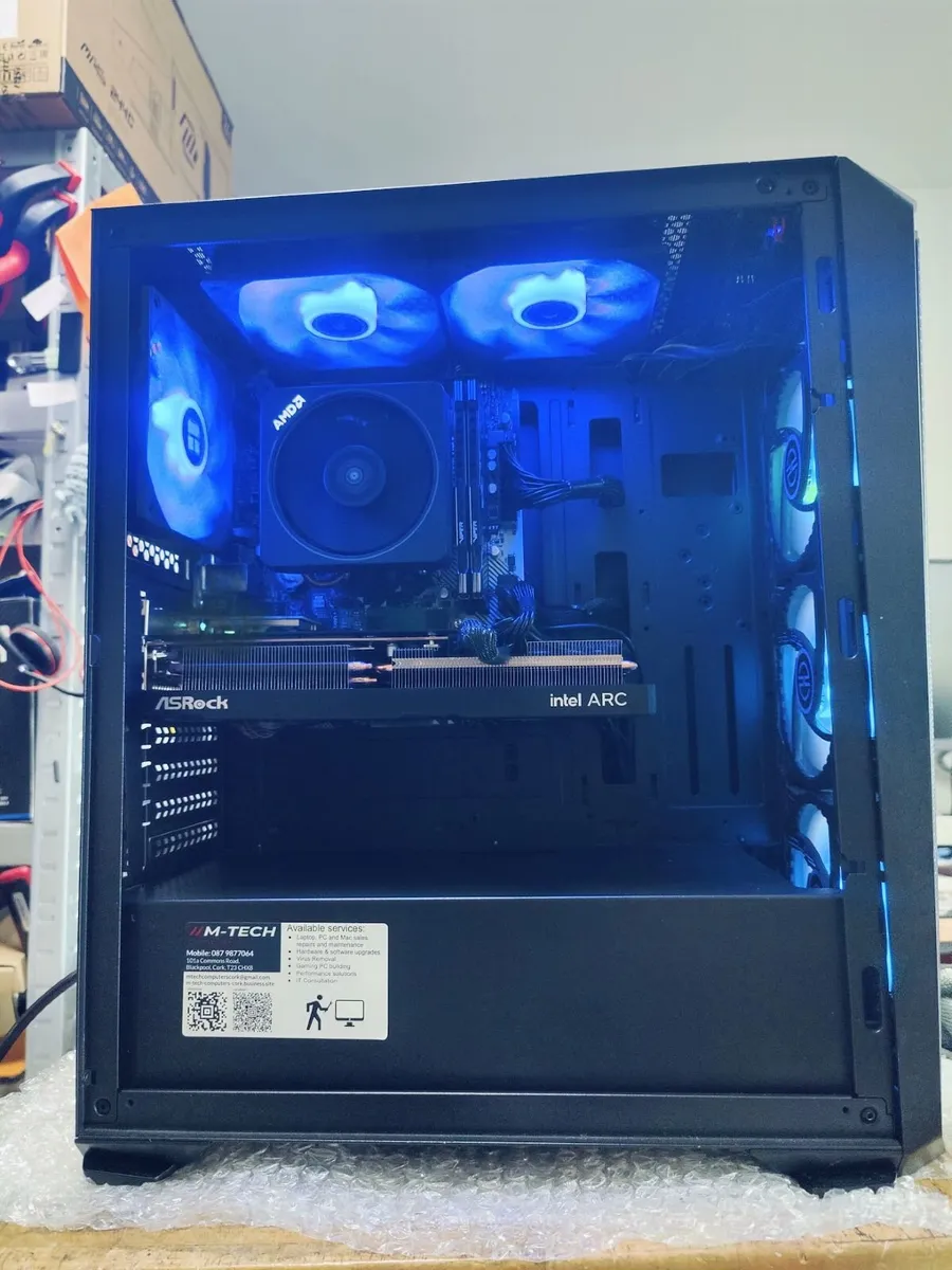 Custom Built Gaming PC Ryzen 5/16GB/1TB SSD/Intel - Image 1