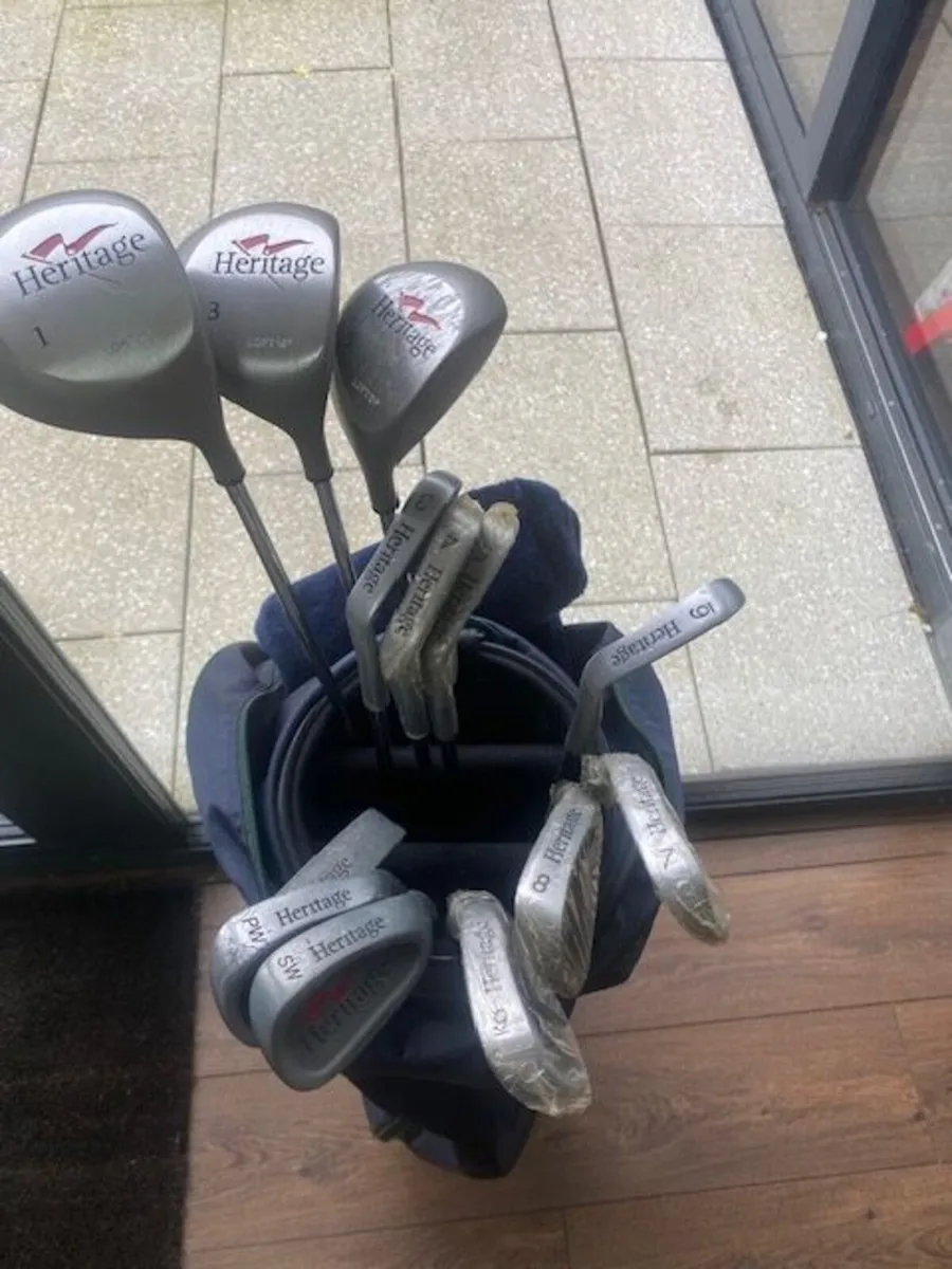 Golf Clubs and bag