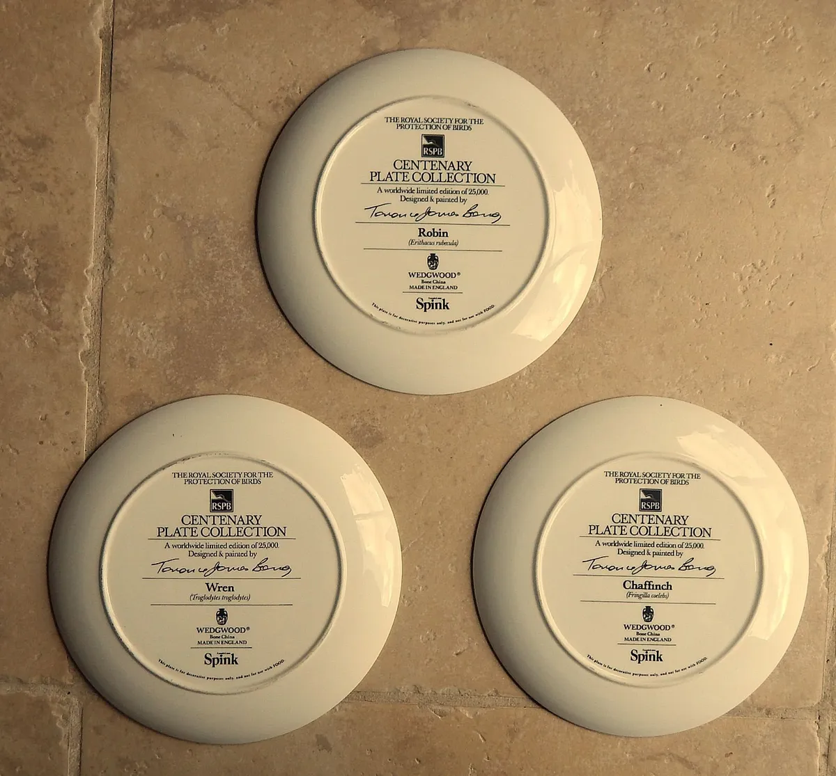 3 Wedgwood RSPB Limited Edition Centenary Plates - Image 4