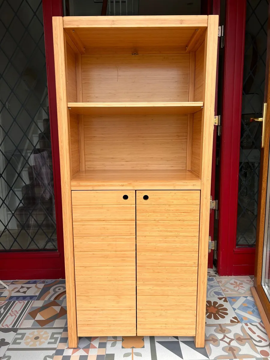 Bamboo bathroom cabinet - Image 1