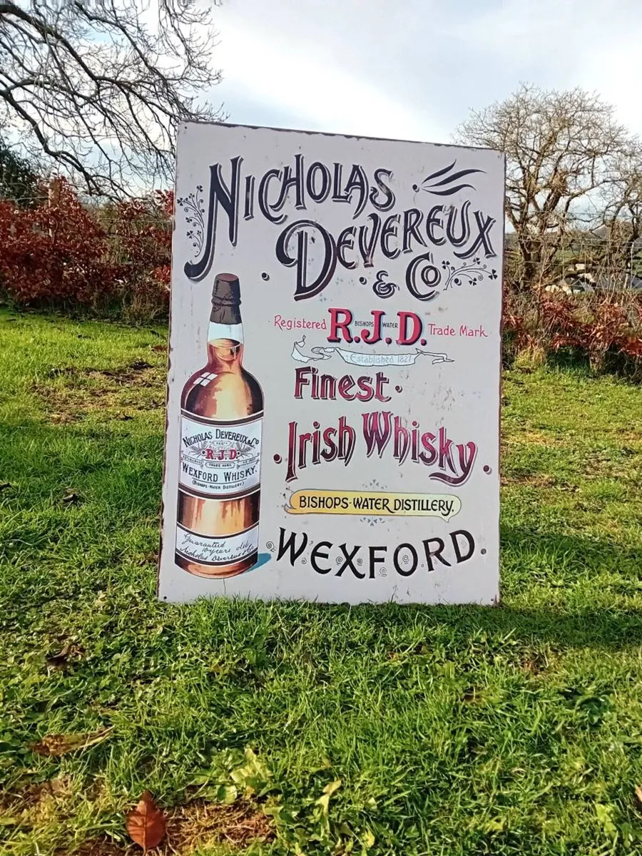 Devereux Large Tin Sign - Image 1