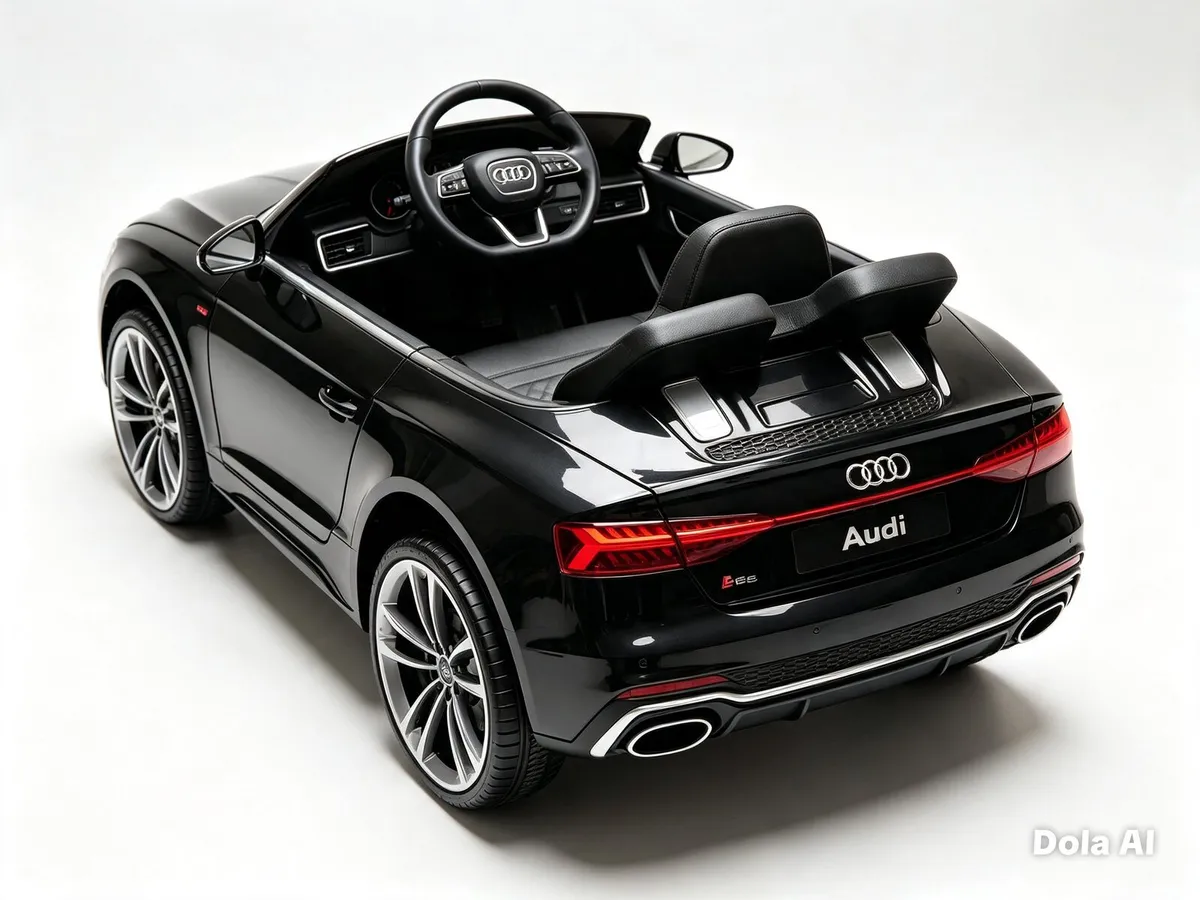 Audi R8 Spyder 12V Electric Ride-On — Blackt - Image 3