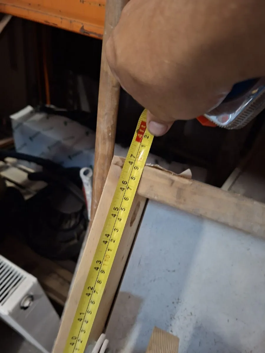 Wooden folding attic ladder and hatch door - Image 4