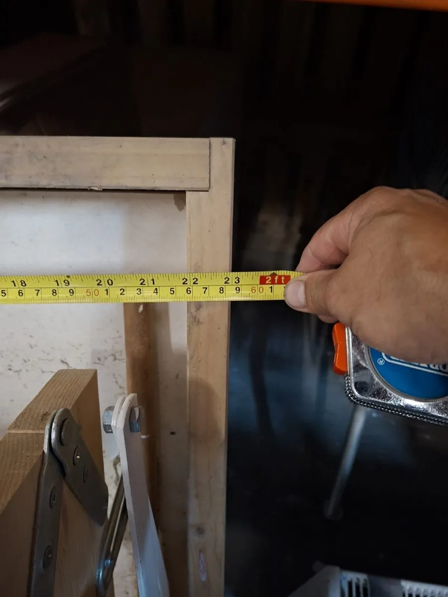 Wooden folding attic ladder and hatch door - Image 3