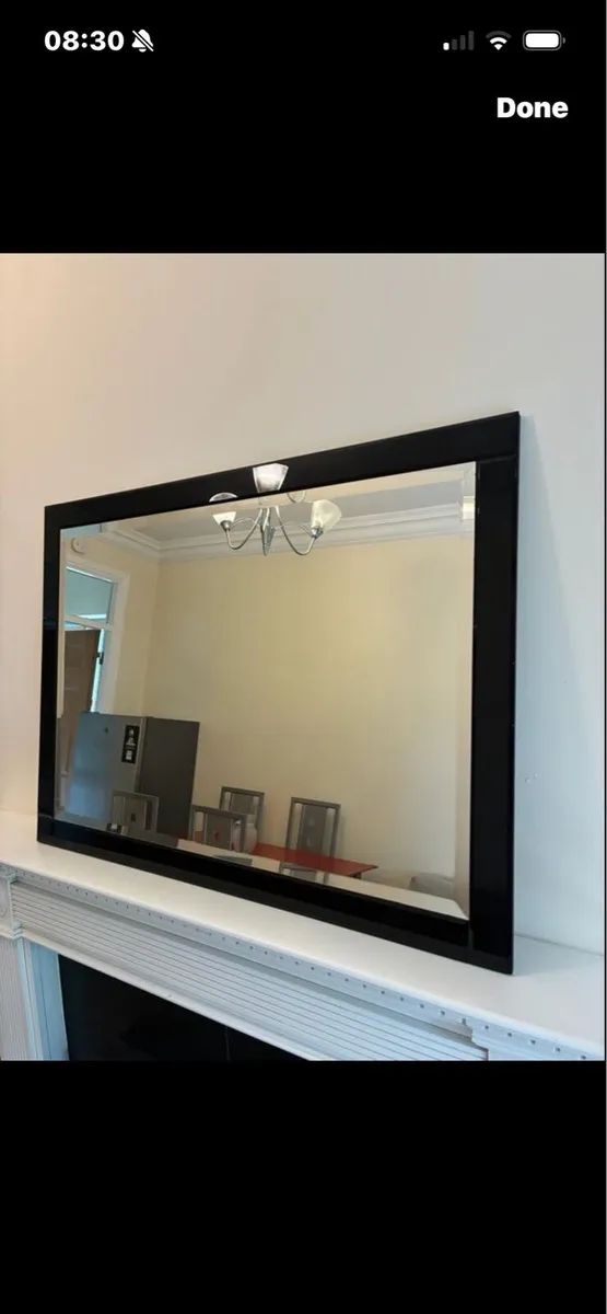 Large Bevelled Mirror - Image 1