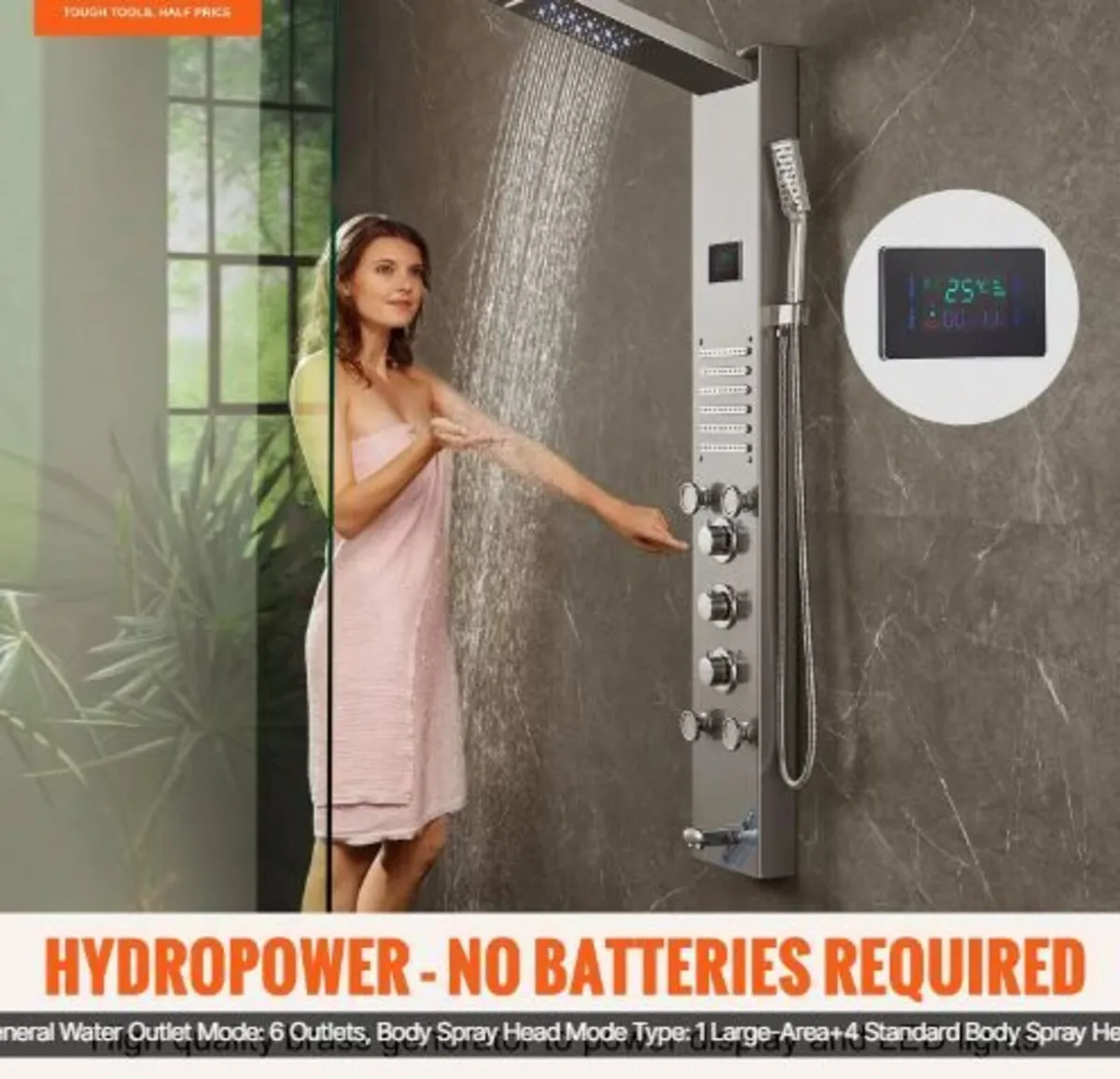 Shower Panel System, 6 Shower Modes - Image 2