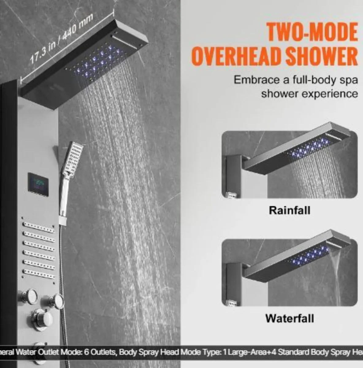 Shower Panel System, 6 Shower Modes - Image 3