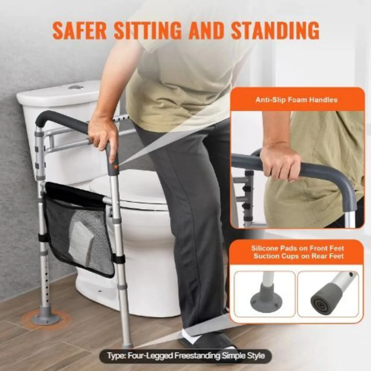 Toilet Safety Rail, 300 LBS - Image 4
