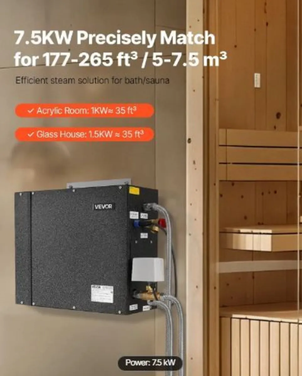 Steam Generator, 7.5 kW Steam Shower System - Image 1