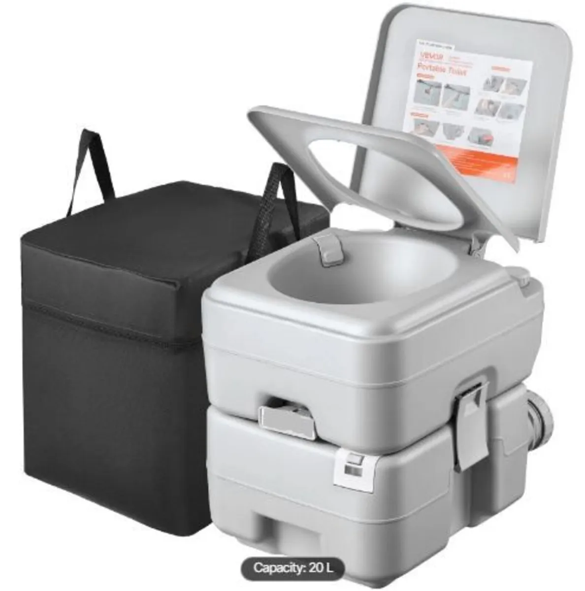 Portable Toilet, 20L Detachable Waste Tank - Image 3