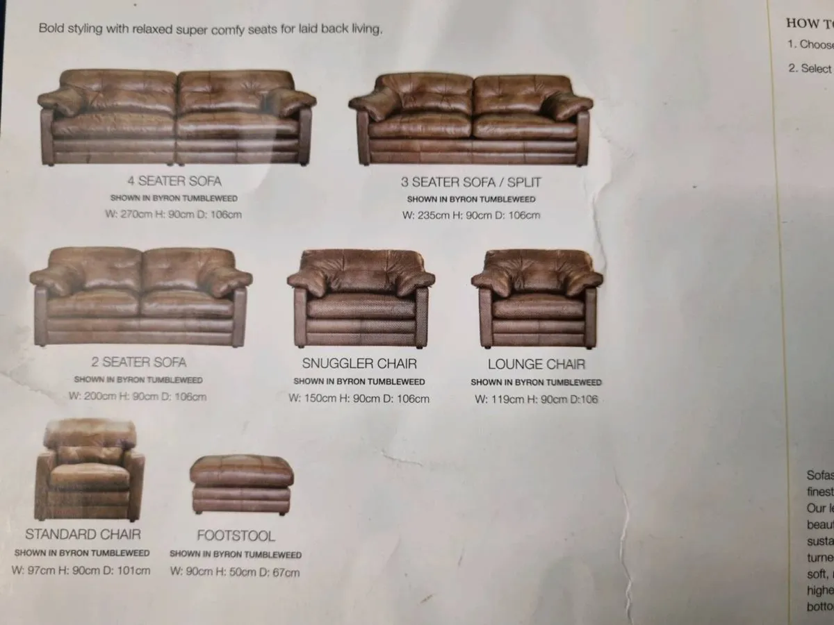 Alexander and James leather suite - Image 2