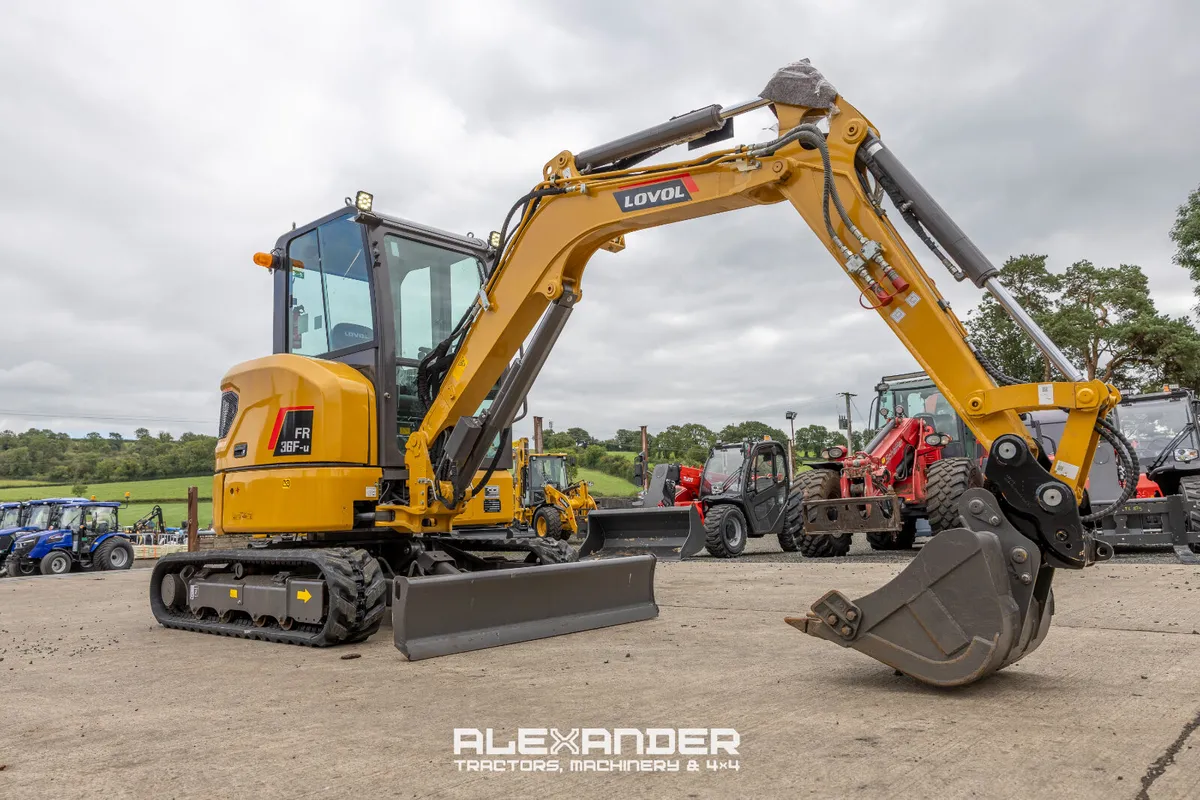 2025 Lovol FR36F-U Mini Digger - Ex Demo 513 Hours - Image 1