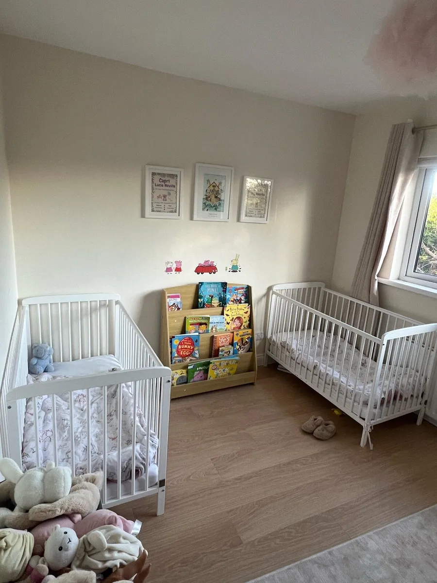 2 x Baby Elegance Little Buds Forest White Cots - Image 4