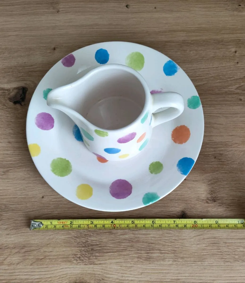 Ceramic Sauce / Milk Jug + Plate – 21 cm Wide, 11 - Image 3
