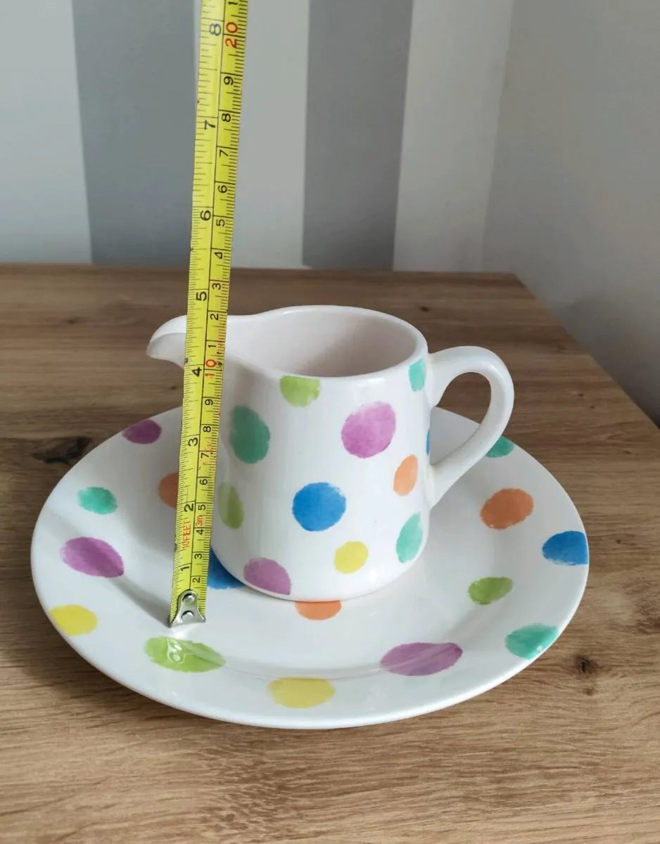 Ceramic Sauce / Milk Jug + Plate – 21 cm Wide, 11 - Image 4