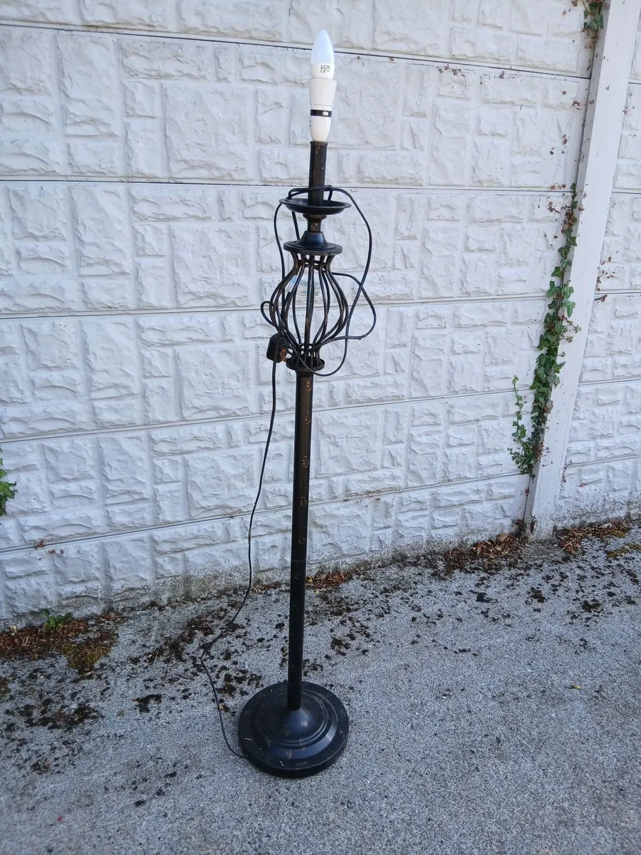 Open cage black Metal lamp - Image 4