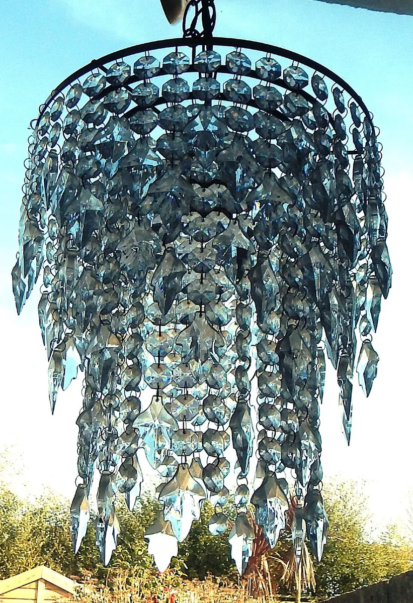 3-Tiered Acrylic Bead Chandelier - Image 4