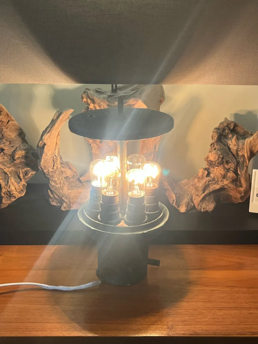 Antique/Vintage Irish Maritime Cluster Lamp - Image 1