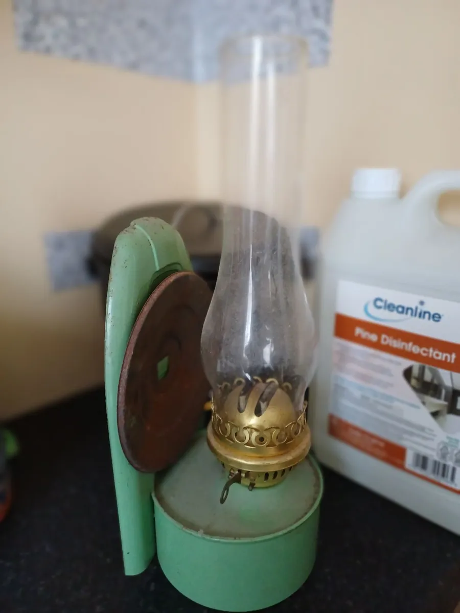 Vintage Kerosene Wall Lamp - Image 4