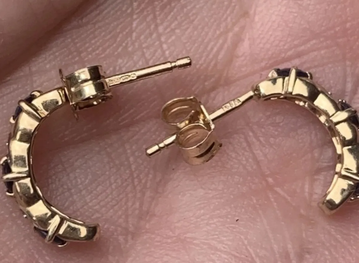 9k gold earrings - Image 2