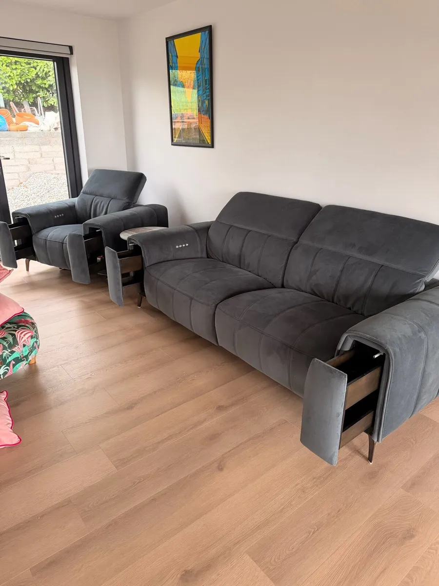 DFS Torren Power Recliner 3-Seater Sofa & Armchair - Image 2