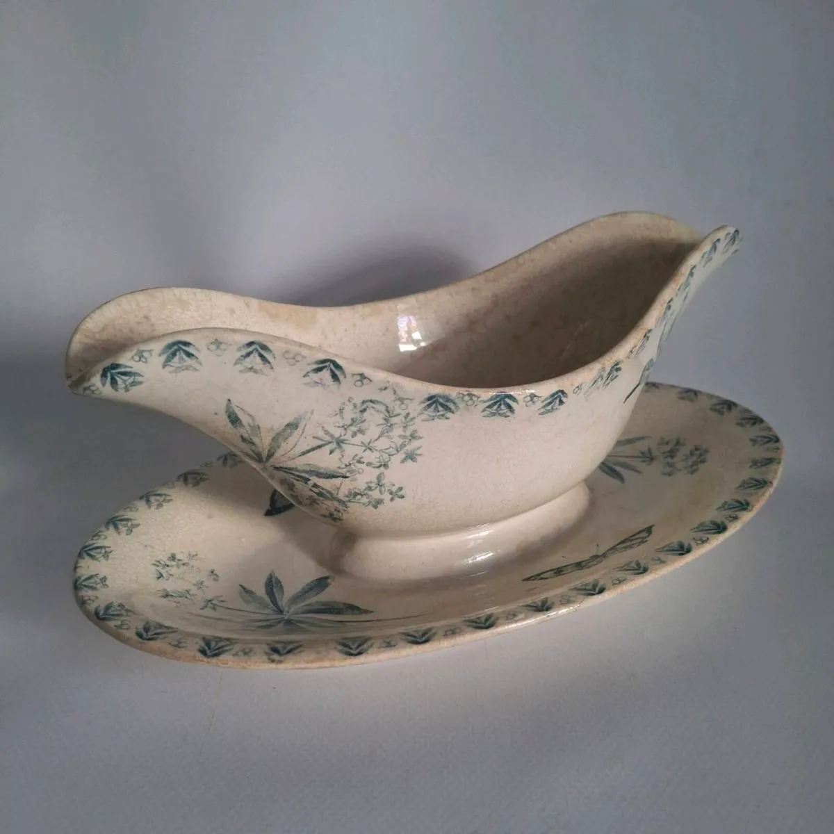 French Ironstone Gravy Boat - Image 1