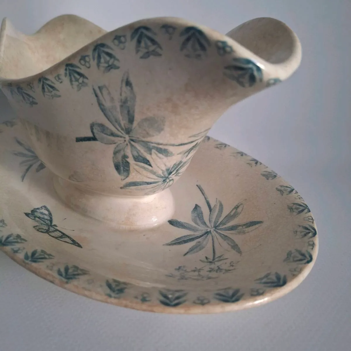French Ironstone Gravy Boat - Image 2