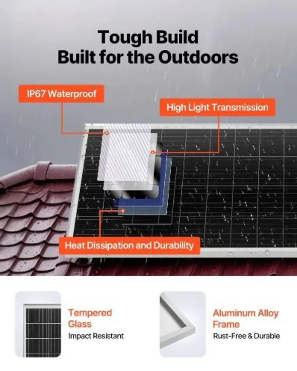 200W 12V Complete Solar Power Kit - Image 4