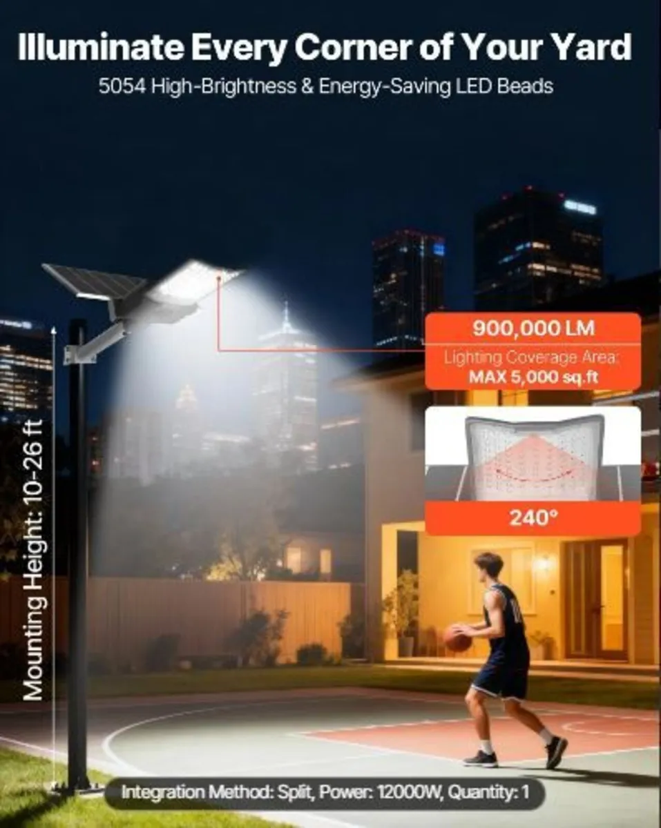 12000W Solar Street Light Outdoor - Image 3