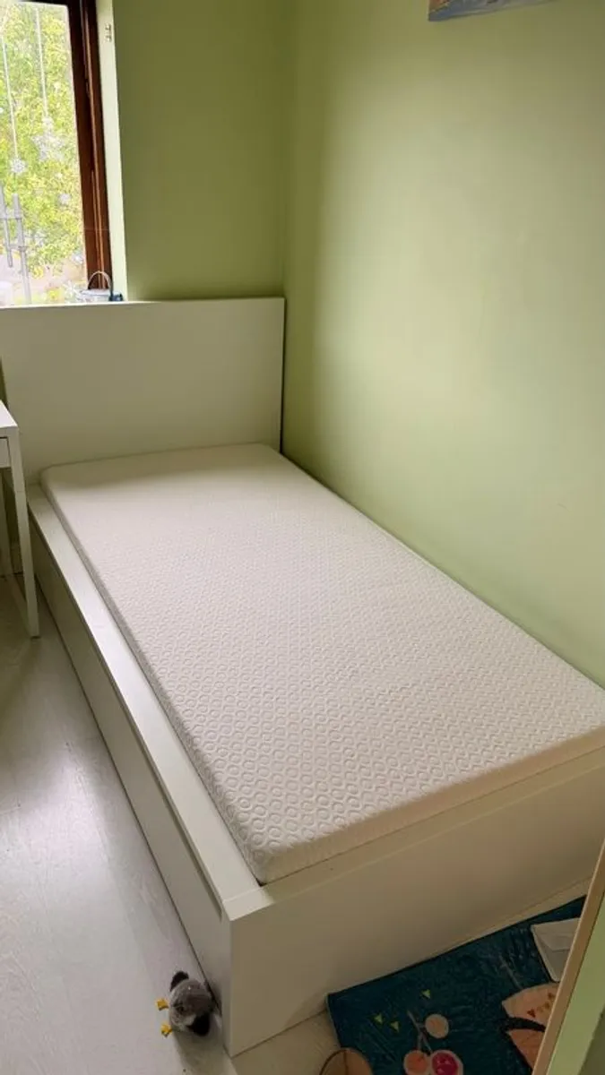 Ikea Best seller MALM Bed frame & Mattress, Standard Single - Image 1