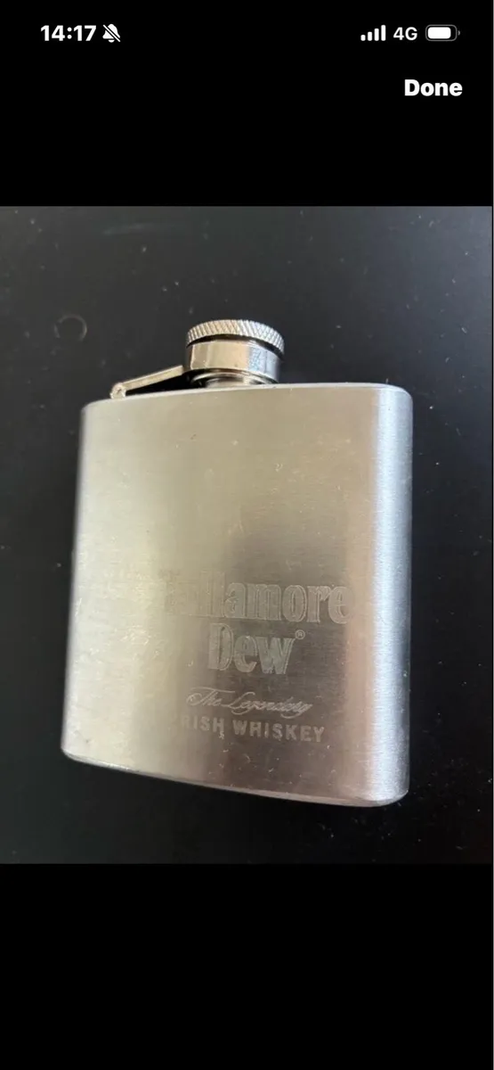 Tullamore Dew Hip Flask - Image 1