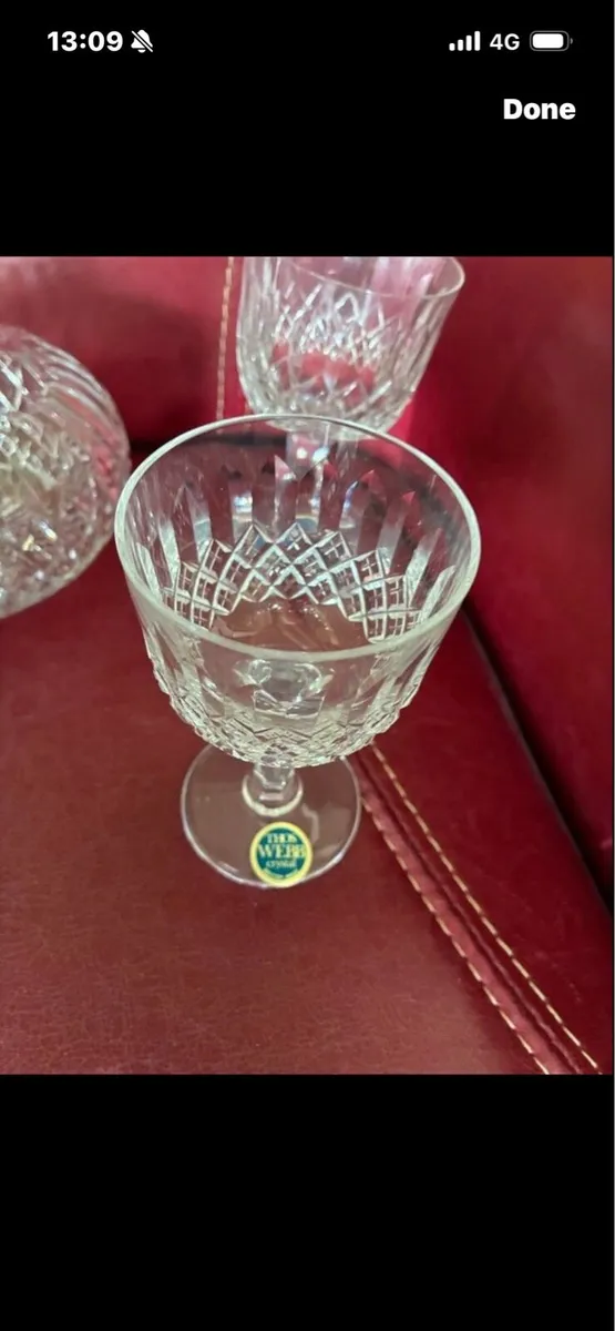 Vintage Thos Webb Crystal Decanter - Image 3
