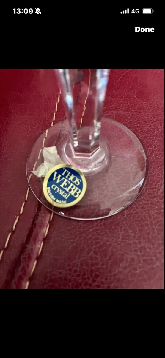 Vintage Thos Webb Crystal Decanter - Image 4