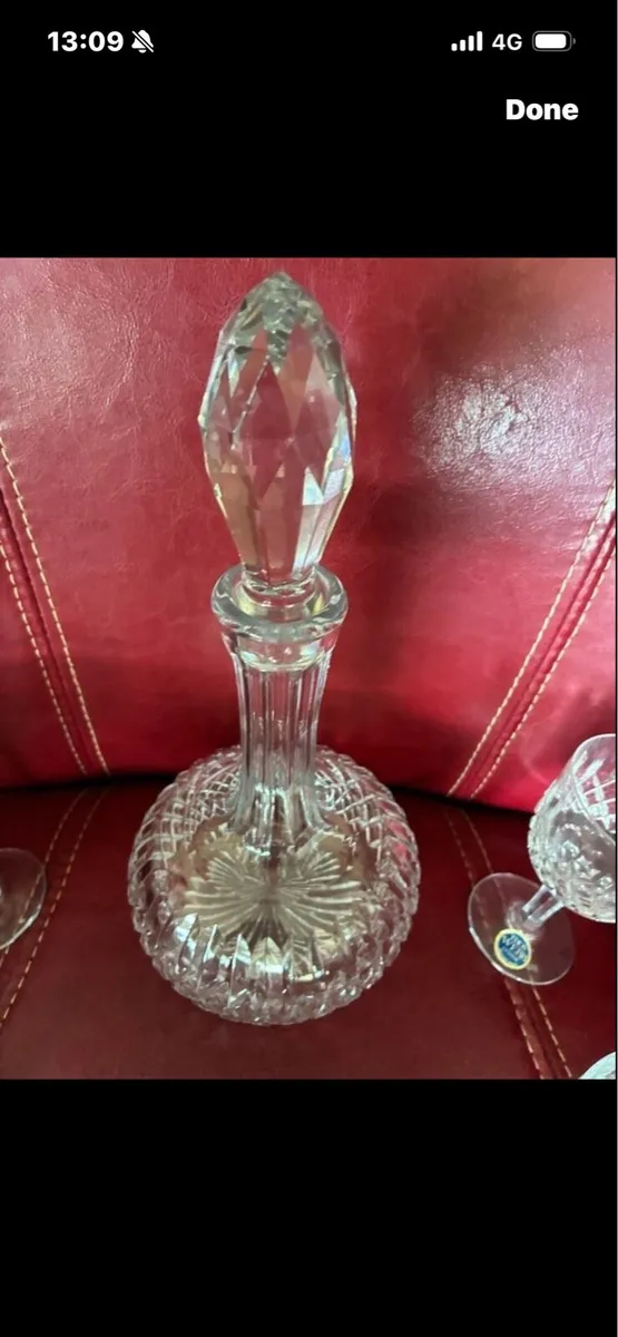 Vintage Thos Webb Crystal Decanter - Image 2