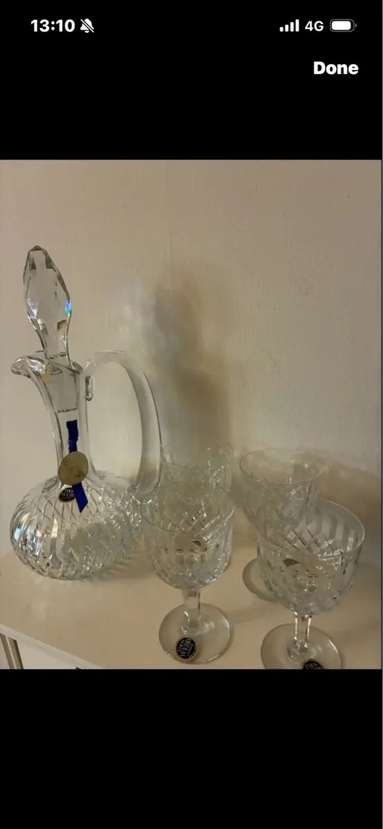 Vintage This Webb  Decanter & Glasses Set - Image 1