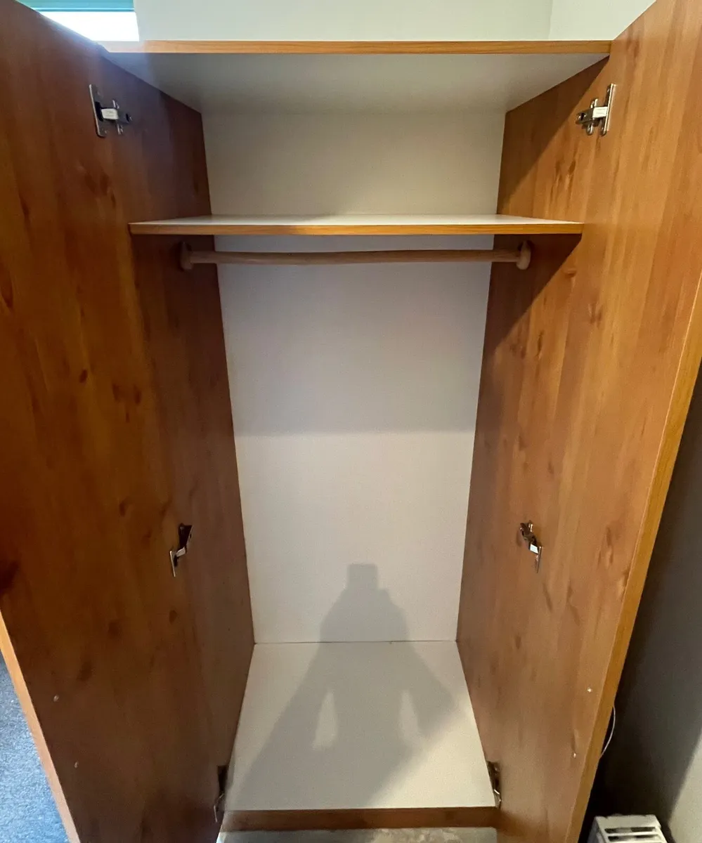 Pine Effect Wardrobe - Image 1